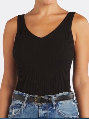 PINK CLOVER Amalfi Sweater Tank Black - XS